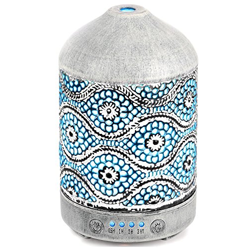 Arvidsson Essential Oil Diffuser, Metal Aromatherapy Diffusers for Essential Oils, 7 Color Light Oil Diffuser Humidifier, Best Christmas Gifts