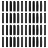 Black Rubber Pourer Cap Liquor Bottle Pourer Cover Dispenser Spout Dust Covers (48 Pack)