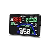 Pyle Universal 5.5’’ Car HUD Head-Up Display Multi-Color Windshield Screen Projector Vehicle Speed & GPS Navigation Compass, Plug & Play, With Speed, Time, Altitude & More (PHUD15)