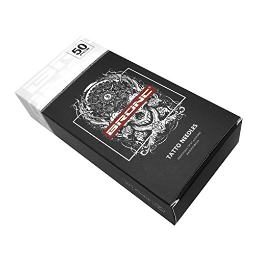 BRONC Quality #10 Bugpin Tattoo Needles 9 Round Liner (9RL) Disposable & Sterilized - 50PCs