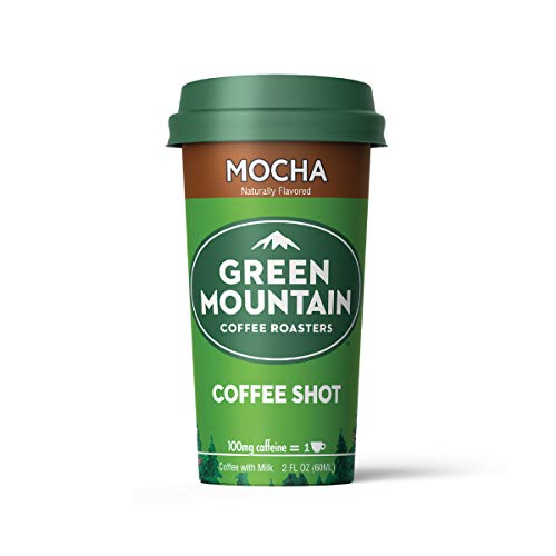 Book Cover Green Mountain Coffee Shot - 100mg Caffeine, Mocha, Premium coffee energy boost in a ready-to-drink 2-ounce shot, Single Bottle Sample