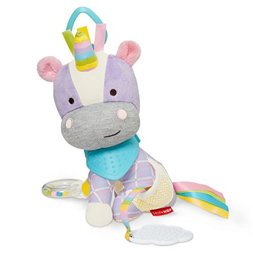 Book Cover Skip Hop Bandana Buddies Baby Activity and Teething Toy with Multi-Sensory Rattle and Textures, Unicorn