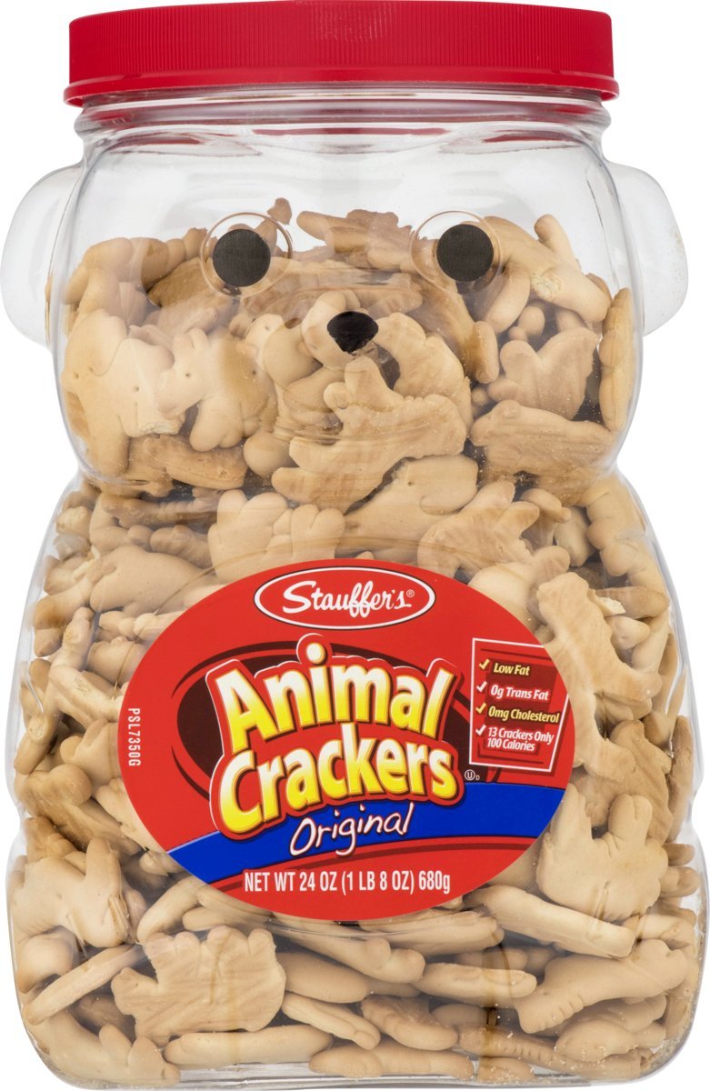 Stauffers Original Animal Crackers 24 oz. Bear Jug (2 Containers) (Original Version) (Original Version) Bear 1.5 Pound (Pack of 2)