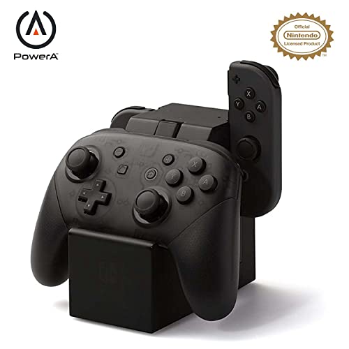 Book Cover PowerA Joy Con & Pro Controller Charging Dock Nintendo Switch