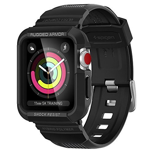 Spigen Rugged Armor Pro Designed for Apple Watch Case for 42mm Series 3/2/1/Original (2015) - Black