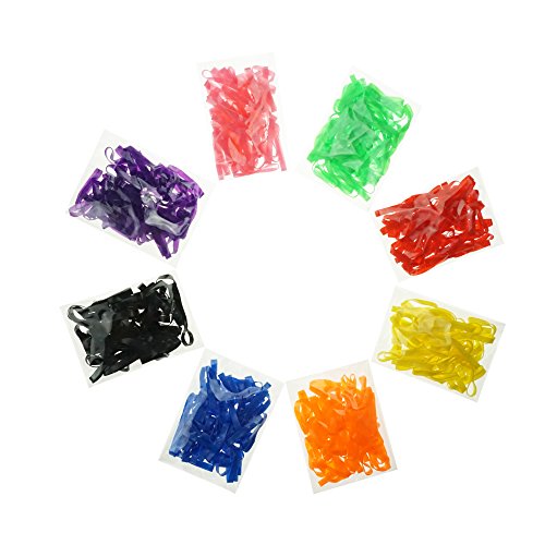 Colorful Rubber Bands, Assorted 8 Bright Colors Fire Bands for Kids Crafts Office, 400 Pieces by ZXSWEET