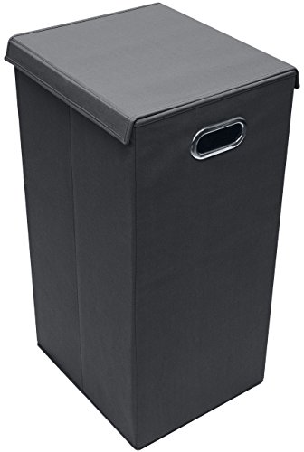Sorbus Laundry Hamper Basket Sorter with Lid Closure - Foldable Hamper Bin, Detachable and Removable Lid, Portable Built-in Handles for Easy Transport (Aqua)