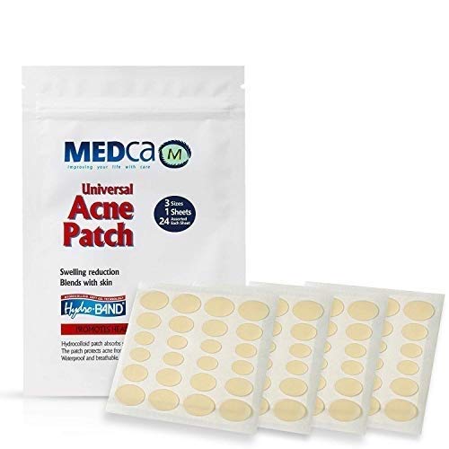 Book Cover Acne Absorbing Covers - Hydrocolloid Acne Care Bandages (96 Count) 3 Universal Patch Sizes, Acne Blemish Treatment for Face & Skin Spot Pore Patch Conceals, Reduce Pimples Blackheads, Package May Vary