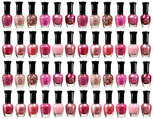 Kleancolor Collection -4 SETS Awesome Pink Colors Assorted Nail Polish 12pc Set…