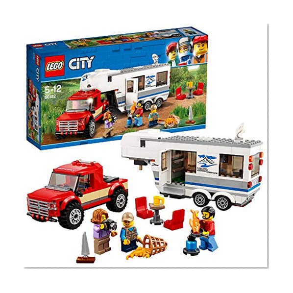 LEGO City - 60182- Le pick-up et sa caravane - Jeu de Construction