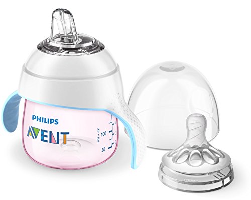 Philips Avent My Natural Trainer Sippy Cup, SCF262/02, Pink