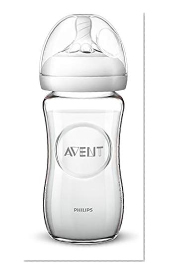 Philips Avent Natural Glass Baby Bottle, 8oz, 1pk, SCF703/17