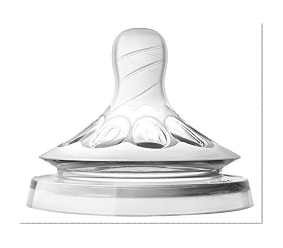 Philips Avent Natural Baby Bottle Nipple, First Flow Nipple, 2pk, SCF657/23
