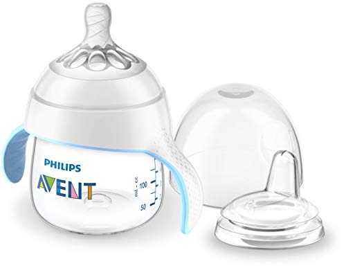 Philips Avent Natural Trainer Sippy Cup with Fast Flow Nipple and Soft Spout, 5oz, 1pk