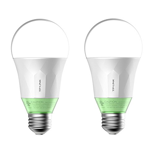 Kasa Smart Wi-Fi LED Light Bulb by TP-Link - Soft White (800lm) - 2 Pack (LB110)
