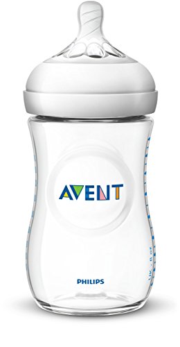 Book Cover Philips Avent Natural Baby Bottle, Clear, 9oz, 1pk, SCF013/17
