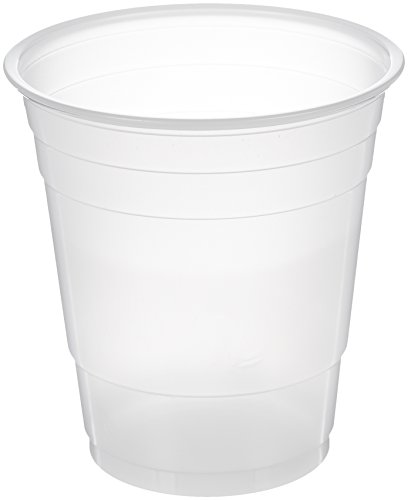 Amazon Basics Plastic Cups, Translucent, 9 Ounce, Pack of 500