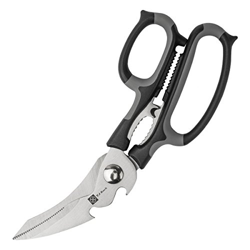 Book Cover Kitchen Shears Heavy Duty Multi-Purpose Kitchen Scissors Ultra Sharp for Cutting Meat, Poultry, Cartilage, Fish, Herbs, Vegetable, BBQ, Fruit, Seafood