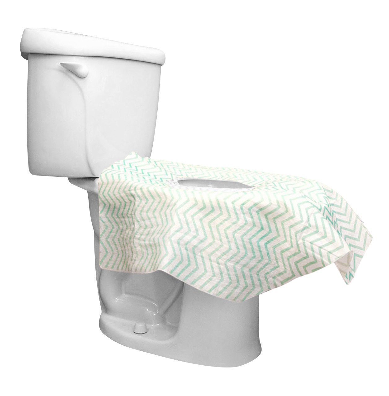 Toilet Seat Covers, Disposable Potty Seat Covers, Larger 26"x26" Premium Cover for Potty Training Boys or Girls, Best Portable Non Slip Waterproof Barrier for Toddlers, Kids, or Adults,24 ct