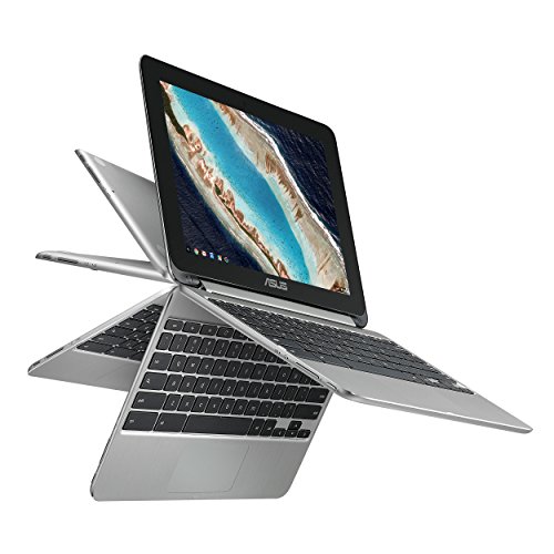 ASUS Chromebook Flip C101 2-In-1 Laptop- 10.1â€ 4-Way WXGA Touchscreen, Rockchip RK3399 Quad-Core Processor, 4GB RAM, 16GB Storage, All Metal Body, Lightweight, USB Type-C, Chrome OS- C101PA-DB02