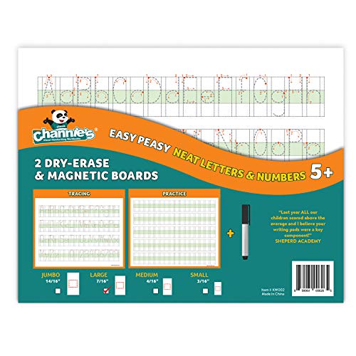 Book Cover Channie's Visual Dry Erase Alphabet Magnetic Board 2 Pack
