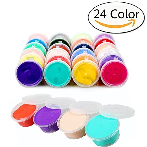 Book Cover Anyumocz 24 Colors Air Dry Modeling Clay Set Light Clay Set for Kids with Tools