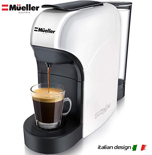 Book Cover Mueller Espresso Machine for Nespresso Compatible Capsule, Premium Italian 20 Bar High Pressure Pump, 25s Fast Heating with Energy Saving System, Programmable Buttons for Espresso and Lungo, 1400W