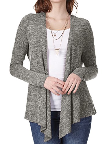 Regna X Boho Women's Open Front Drape Long Sleeve Lightweight Sweater Cardigans (3styles, S-3XL)