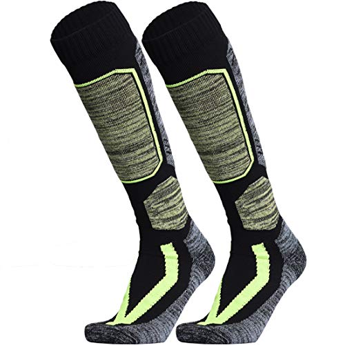 WEIERYA Ski Socks 2 Pairs Pack Performance Skiing Socks, Snowboard Socks