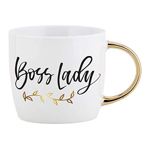 Santa Barbara Design Studio Sippin' Pretty Ceramic Coffee Mug, 14-Ounce, Boss Lady