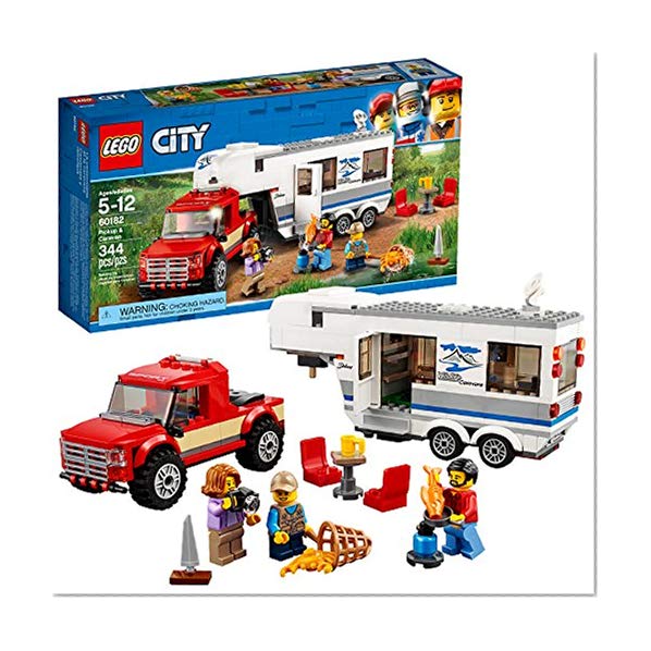 Book Cover LEGO City Pickup & Caravan 60182 Building Kit (344 Piece)