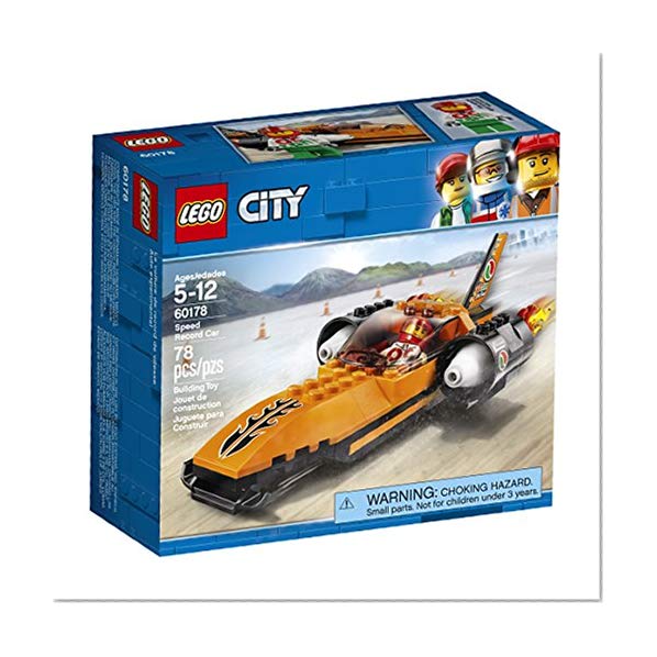 Book Cover LEGO City Speed Record Car 60178 Building Kit (78 Piece)