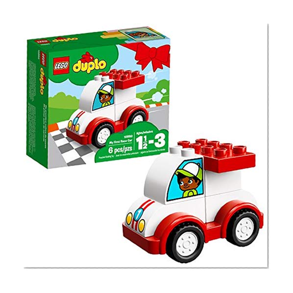 Book Cover LEGO DUPLO My First Race Car 10860 Building Blocks (6 Piece)