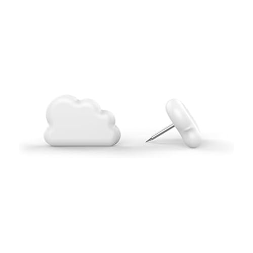Genuine Fred Puff PINS Genuine Fred Cloud Pushpin, Set of 20, 20 Count