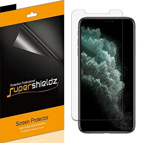 (6 Pack) Supershieldz Designed for Apple iPhone 11 Pro, iPhone XS and iPhone X (5.8 inch) Screen Protector, High Definition Clear Shield (PET)