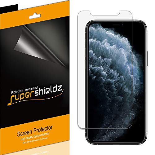 (6 Pack) Supershieldz Designed for Apple iPhone 11 Pro, iPhone XS and iPhone X (5.8 inch) Screen Protector, Anti Glare and Anti Fingerprint (Matte) Shield