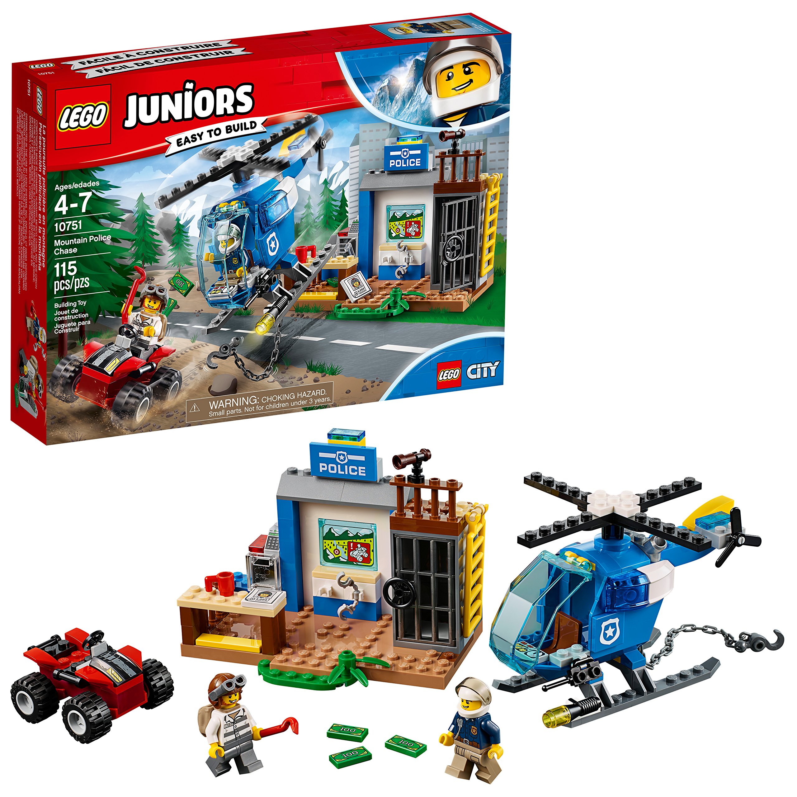 Book Cover LEGO Juniors/4+ Mountain Police Chase 10751 Building Kit (115 Piece) (Discontinued by Manufacturer)