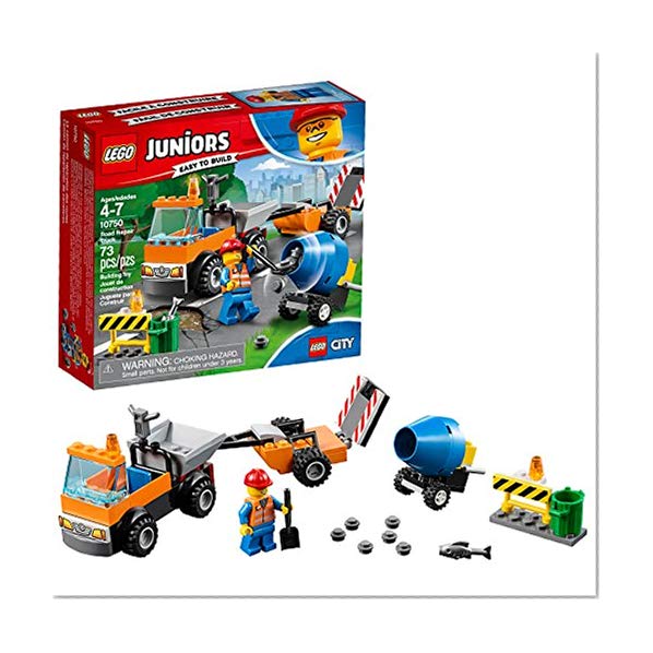 Book Cover LEGO Juniors/4+ Road Repair Truck 10750 Building Kit (73 Piece)