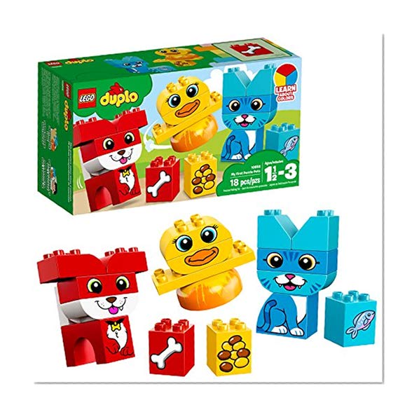 Book Cover LEGO DUPLO My First Puzzle Pets 10858 Building Blocks (18 Piece)
