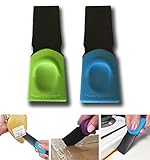 FusionBrands Thumb Scraper Tool, 2 Pack – Save Your Manicure – A Multi-Use Plastic Scraper, Ideal for Removing Price Stickers, Tags, Wax, Grime, Gum and More – Nylon with Non-Slip Grip