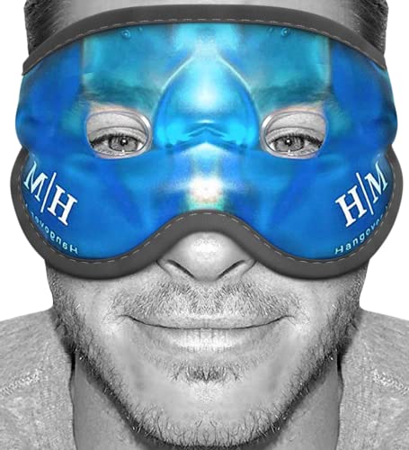 Cooling Eye Mask -Hangover Mask- Reusable Gel Eye Mask Cold Pack -Our Ice Eye Mask Soothes Puffy Eyes and Dark Circles- Relieve Your Headaches & Sinus Pain With Cold Eye Mask and Eye Gel Mask Therapy