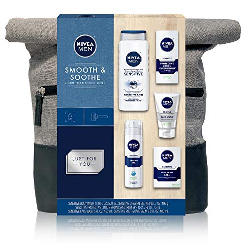 NIVEA Men Dapper Duffel Gift Set - 5 Piece Collection Of On-The-Go Grooming Needs with Travel Bag Included