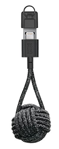 Native Union Key Cable - Ultra-Strong Reinforced [MFi Certified] Durable Lightning to USB Charging Cable with Key Fob Compatible with iPhone/iPad (Marine)