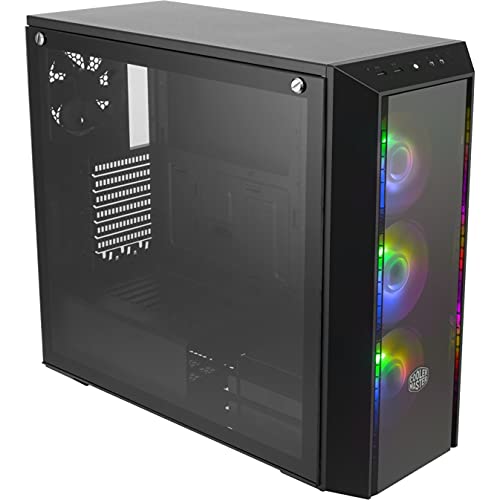 Book Cover Cooler Master MasterBox Pro 5 RGB ATX Mid-Tower with Three 120mm RGB Fans, Front DarkMirror Panel, Tempered Glass, RGB Splitter Cable & RGB Lighting System