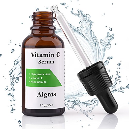 Vitamin C Serum, For Face 20% Organic Vit C + E + Hyaluronic Acid，1 fl oz by Aignis