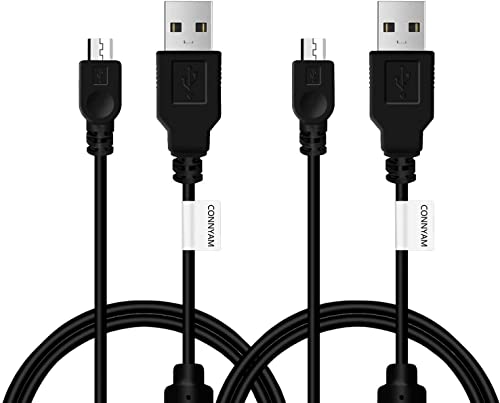 2 Pack 10ft PS4 Controller Charging Cable Sync Cord, Play and Charger Micro USB Cable for PlayStation 4/ DualShock 4/ PS4 Slim/ PS4 Pro/ Xbox One/ Xbox One S/ Xbox One Elite/ Xbox One X Controllers
