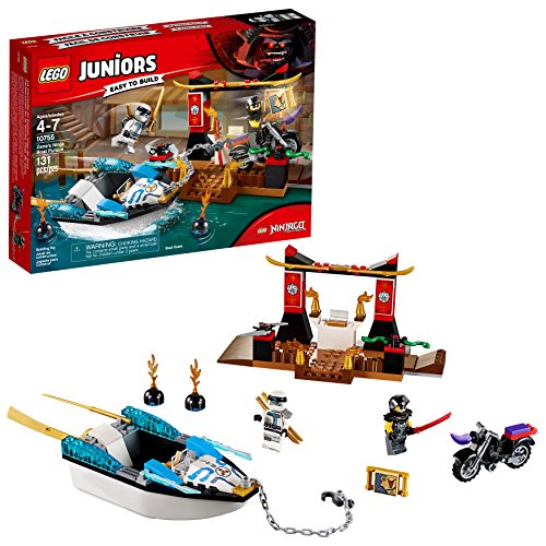 Book Cover LEGO Juniors/4+ Zane's Ninja Boat Pursuit 10755 Building Kit (131 Piece)