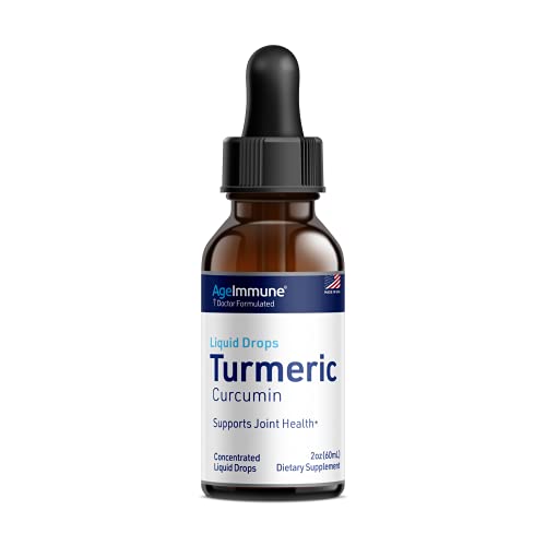 Organic Turmeric Curcumin Blend, 775mg with Liposomal Turmeric Extract 95%, Turmeric Root, Black Pepper as Bioperine, Milk Thistle and Green Tea in a Form of Liquid Drops. 2 oz.