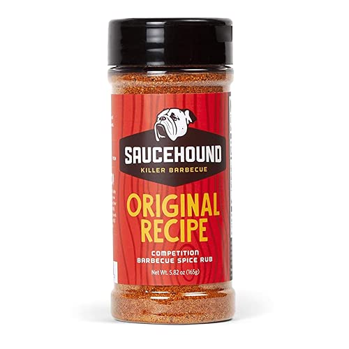 Book Cover Saucehound Original Championship Recipe BBQ Spice Seasoning Rub, Delicious Competition Barbecue, 5.82oz (Pack of 1)