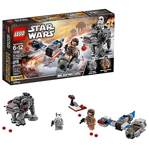 Book Cover LEGO Star Wars: The Last Jedi Ski Speeder vs. First Order Walker Microfighters 75195 Building Kit (216 Piece)